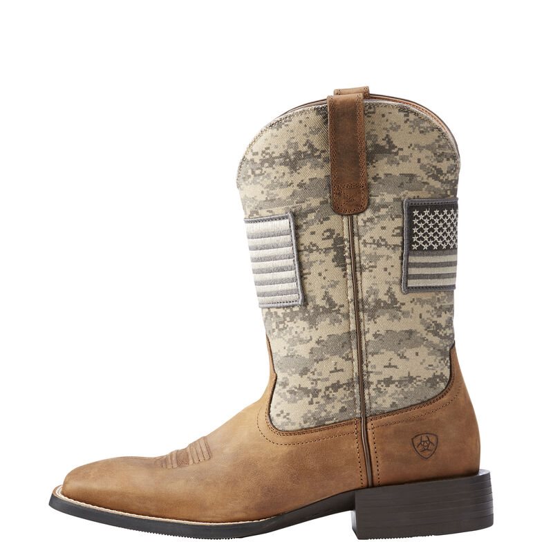 Ariat Sport Patriot Kahverengi Western Csizma Erkek (30774-438)